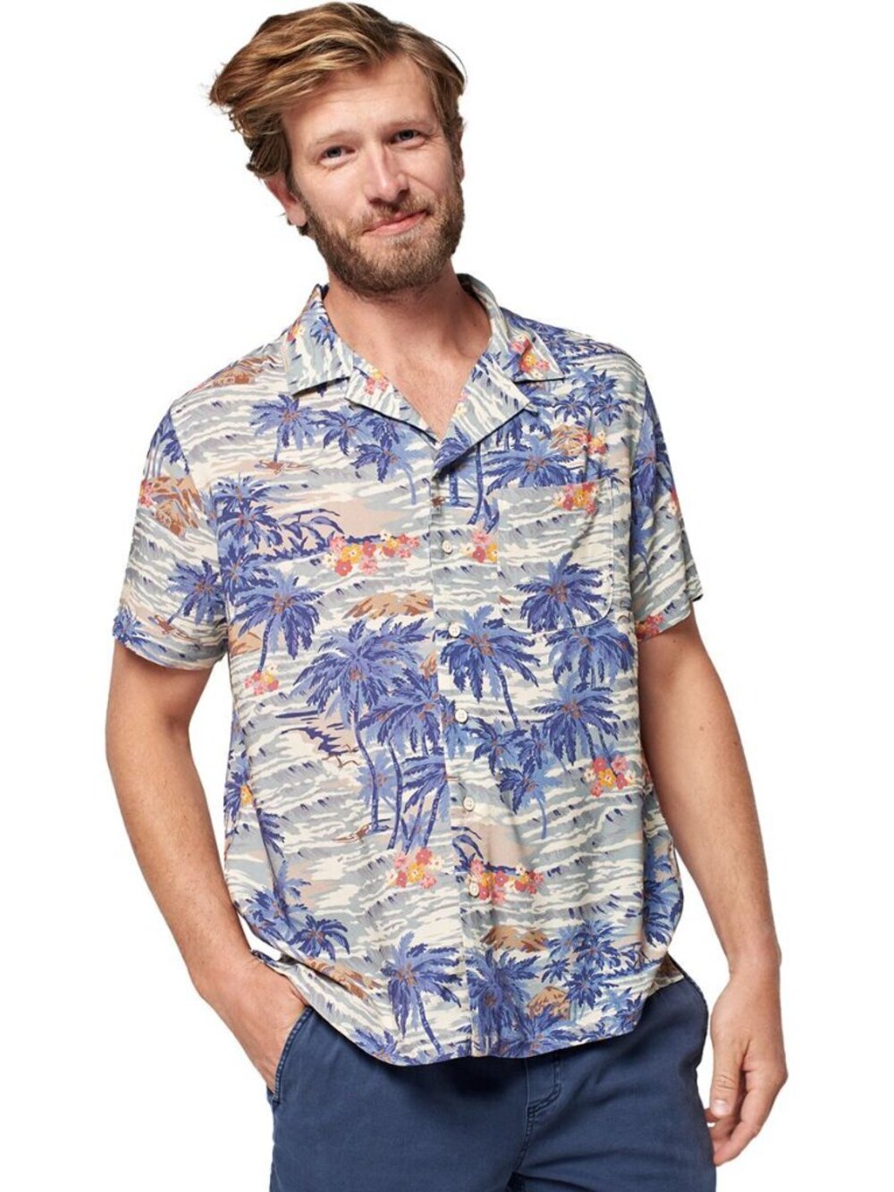 FAHERTY  Kona Camp short sleeve Hawaiian shirt XL